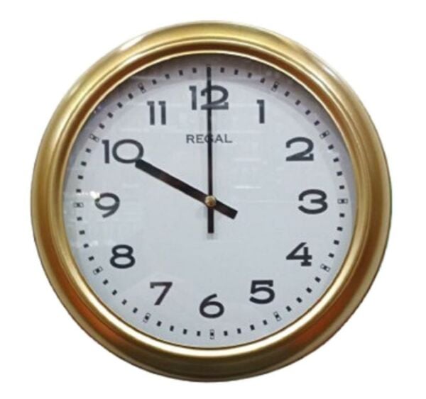 Regal 4290 GW Özel Seri Metal Kasa Akar Sessiz Saniyeli Duvar Saati