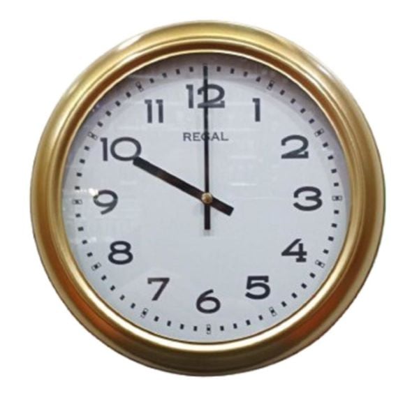 Regal 4290 GW Özel Seri Metal Kasa Akar Sessiz Saniyeli Duvar Saati