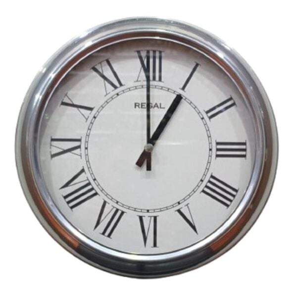 Regal 4290 SWR Özel Seri Metal Kasa Akar Sessiz Saniyeli Duvar Saati