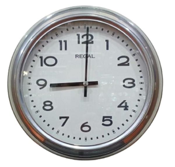 Regal 4290 SW Özel Seri Metal Kasa Akar Sessiz Saniyeli Duvar Saati