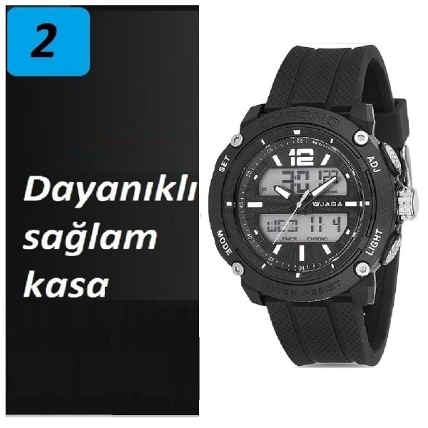 Jaga JL AD1220-4AAA 640081 Analog Dijital Genç Kol Saati