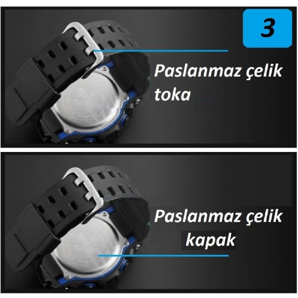 Jaga JL AD1220-4AAA 640081 Analog Dijital Genç Kol Saati