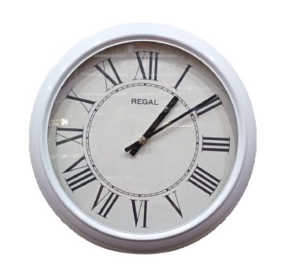 Regal 4290 WWR Özel Seri Metal Kasa Akar Sessiz Saniyeli Duvar Saati