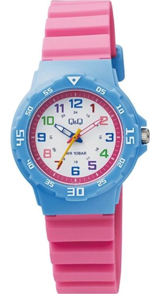Q&Q VR19J014Y Renkli Rakamlı Çocuk Kol Saati