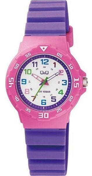 Q&Q VR19J013Y Renkli Rakamlı Çocuk Kol Saati