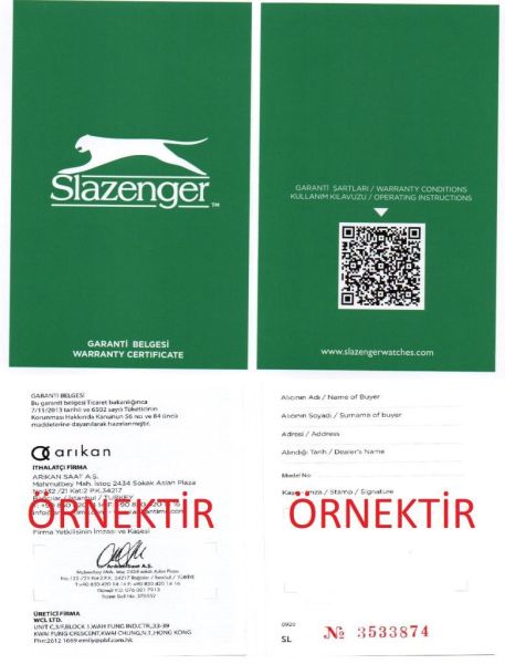 Slazenger SL.09.1987.4.03 Kadın Kol Saati