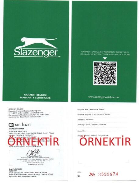 Slazenger SL.09.1987.4.03 Kadın Kol Saati