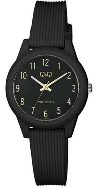 Q&Q VS13J009Y Siyah-Gold Çocuk Kol Saati
