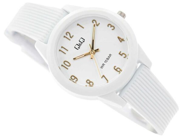 Q&Q VS13J008Y Beyaz-Gold Çocuk Kol Saati