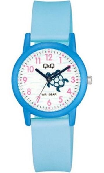 Q&Q V23A-011VY Kablımbağa Desenli Çocuk Kol Saati
