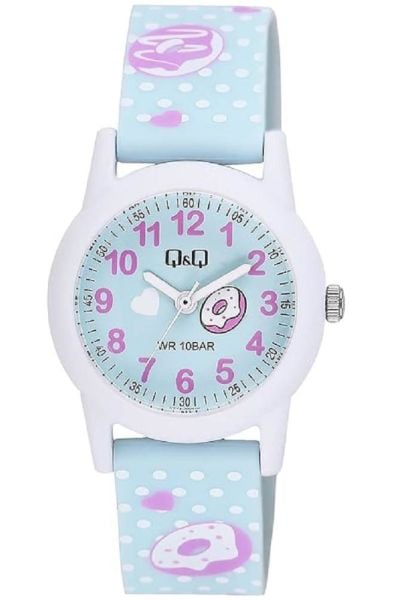 Q&Q V22A-002VY Kek Desenli Çocuk Kol Saati