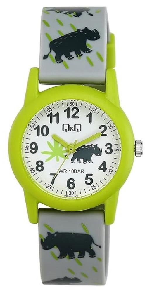 Q&Q V22A-017VY Gergedan Desenli Çocuk Kol Saati