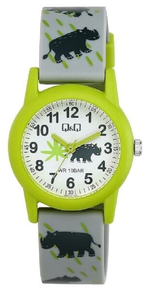 Q&Q V22A-017VY Gergedan Desenli Çocuk Kol Saati