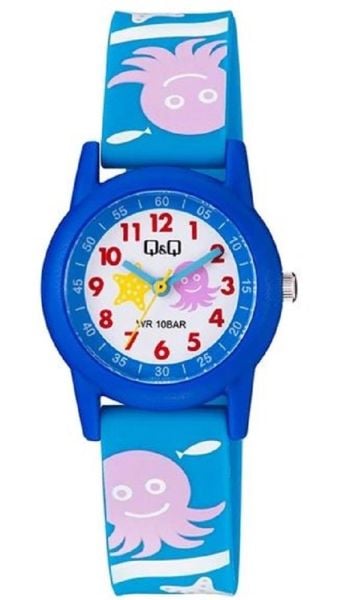 Q&Q V22A-022VY Ahtapot Desenli Çocuk Kol Saati