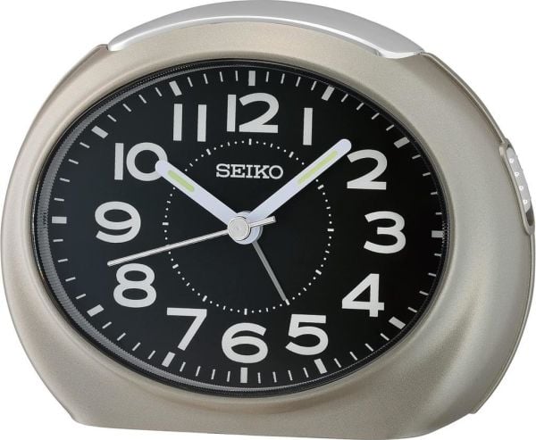 Seiko Clocks QHE193N Alarmlı Sessiz Akar Saniyeli Uyku Modlu Masa Saati