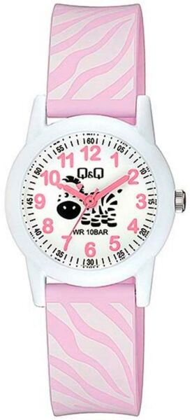 Q&Q V22A-013VY Zebra Desenli Çocuk Kol Saati