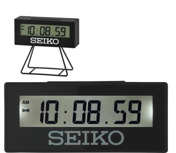 Seiko Clocks Sports Timer QHL092K Kronometre ve Geri sayım sayacı fonksiyonlu Masa Saati