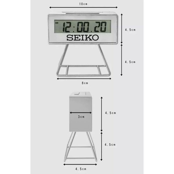Seiko Clocks Sports Timer QHL092K Kronometre ve Geri sayım sayacı fonksiyonlu Masa Saati