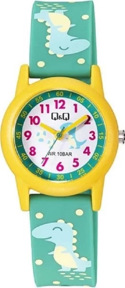 Q&Q V22A-023VY Sevimli Dinazor Desenli Çocuk Kol Saati