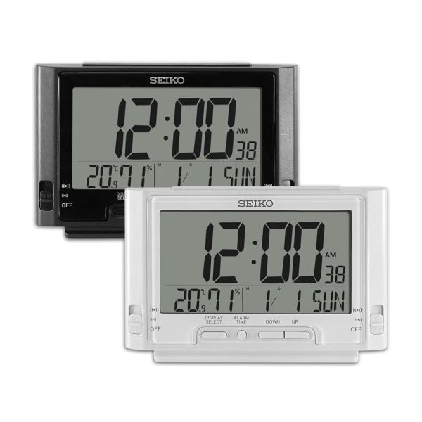 Seiko Clocks QHL095W Termometre ve Nemölçer Masa Saati