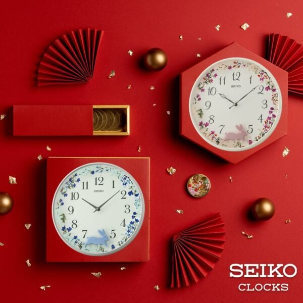 Seiko Clocks QXC238W Tavşan Figürlü Sarkaçlı Duvar Saati