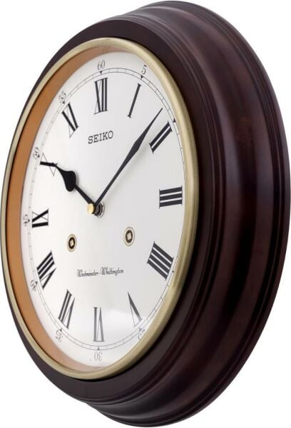 Seiko Clocks QXH202B Ahsap Kasa Kızılağaç Duvar Saati