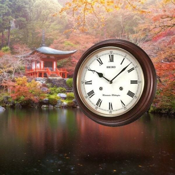 Seiko Clocks QXH202B Ahsap Kasa Kızılağaç Duvar Saati