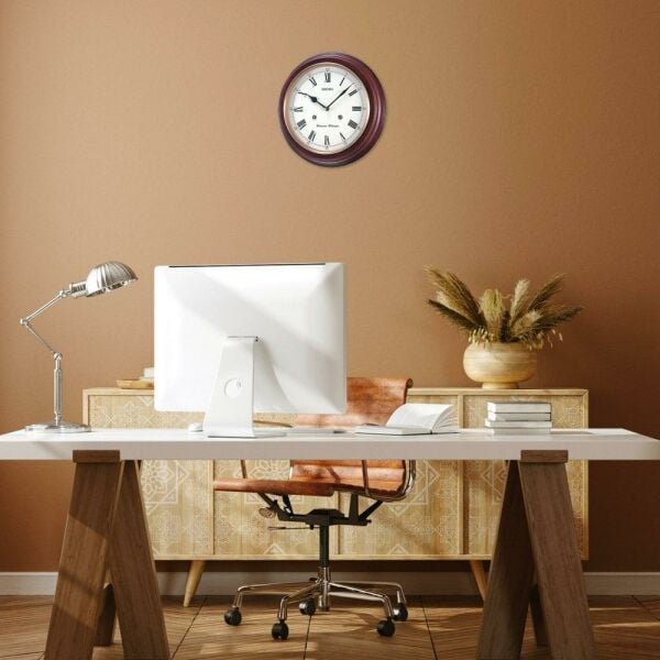 Seiko Clocks QXH202B Ahsap Kasa Kızılağaç Duvar Saati