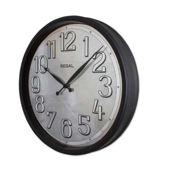 Regal 4510 BS Eskitme Ofis Salon Metal Duvar Saati