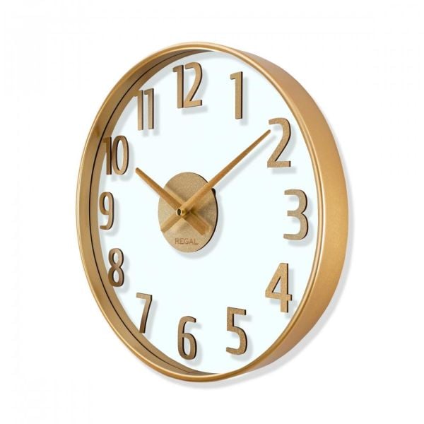 Regal 0638 G2 Opal Şeffaf Kadranlı Çift Cam Duvar Saati