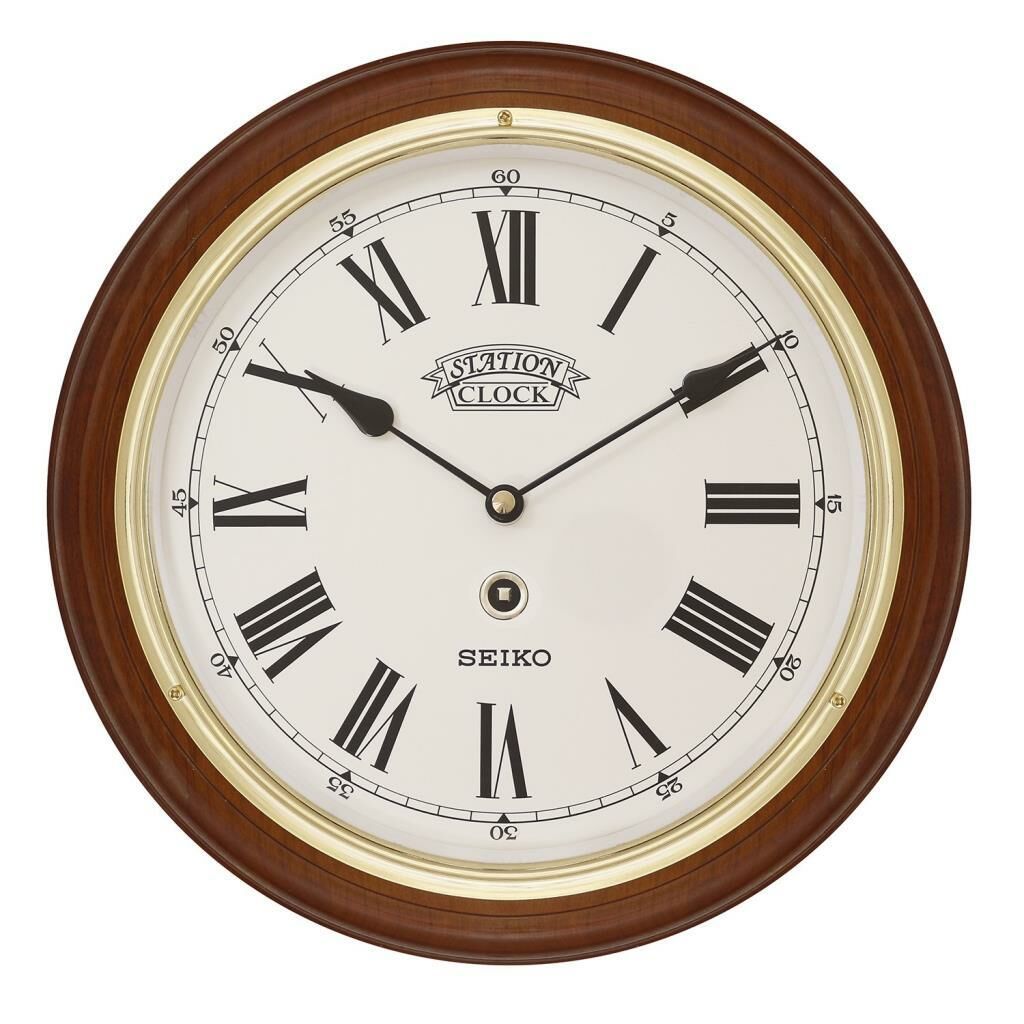 Seiko Clocks QXA144B Ahsap Kasa Kızılağaç Dekoratif Duvar Saati