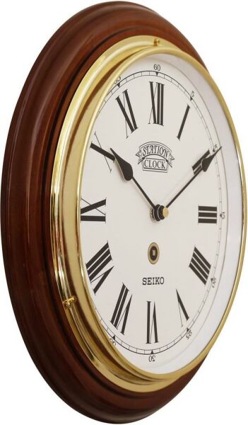 Seiko Clocks QXA144B Ahsap Kasa Kızılağaç Dekoratif Duvar Saati