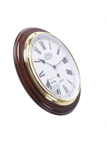 Seiko Clocks QXA144B Ahsap Kasa Kızılağaç Dekoratif Duvar Saati