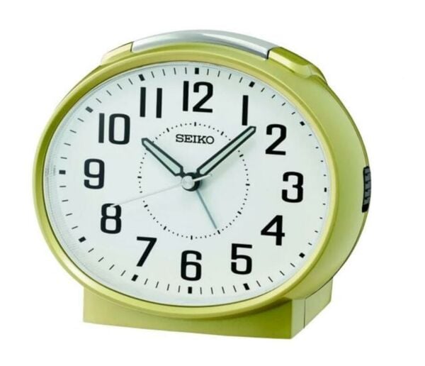 Seiko QHK059G Sessiz Saniyeli Aydınlatmalı Bell Sesli Alarm 5 dk Ertelemeli Masa Saati