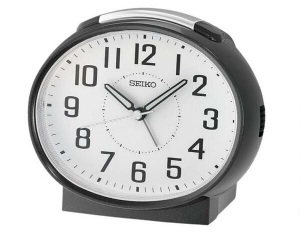 Seiko QHK059K Sessiz Saniyeli Aydınlatmalı Bell Sesli Alarm 5 dk Ertelemeli Masa Saati