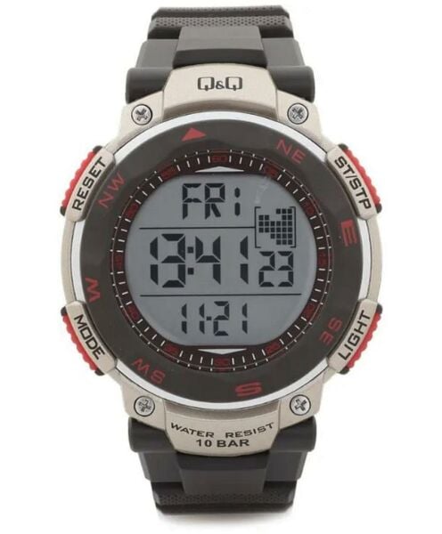 Q&Q M124J004Y Alarmlı Tarihli Kronometreli Işıklı Genç Kol Saati