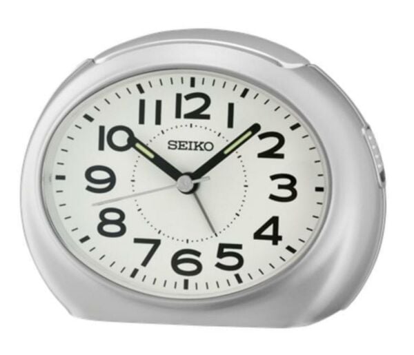 Seiko Clocks QHE193S Alarmlı Sessiz Akar Saniyeli Uyku Modlu Masa Saati