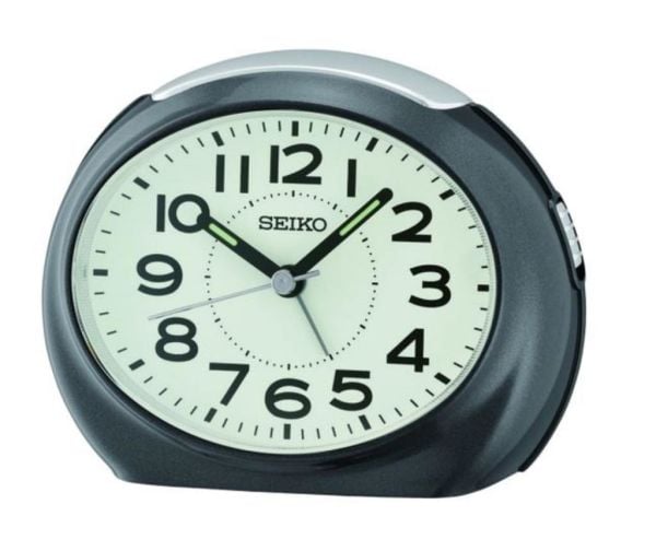 Seiko Clocks QHE193K Alarmlı Sessiz Akar Saniyeli Uyku Modlu Masa Saati