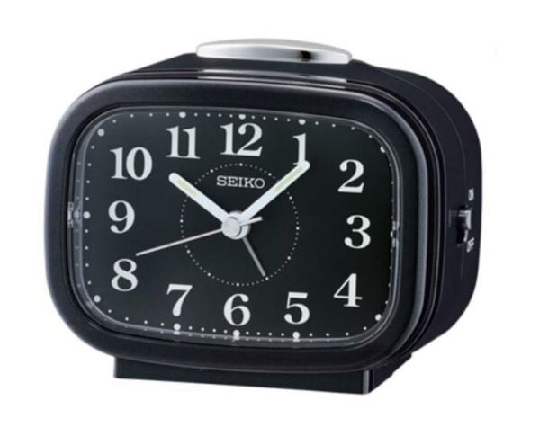 Seiko QHK060J Sessiz Saniyeli Aydınlatmalı Bell Sesli Alarm 5 dk Ertelemeli Masa Saati