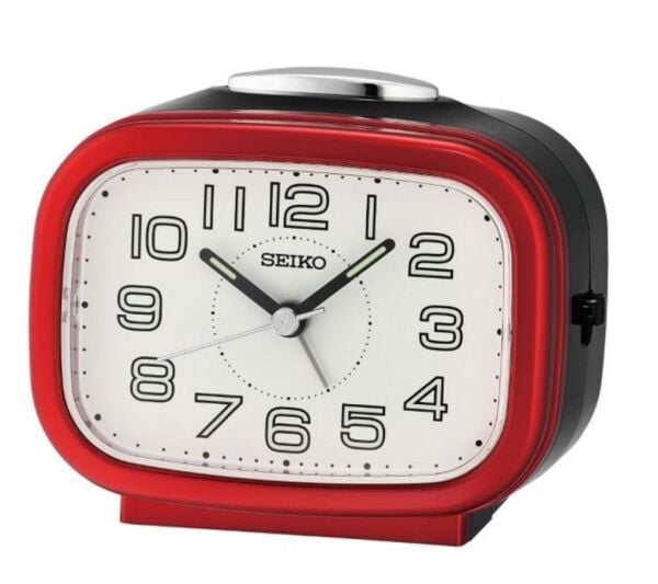 Seiko QHK060R Sessiz Saniyeli Aydınlatmalı Bell Sesli Alarm 5 dk Ertelemeli Masa Saati