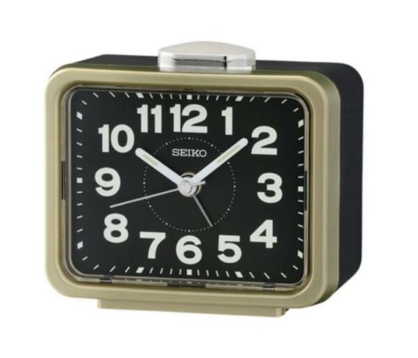 Seiko QHK062G Sessiz Saniyeli Aydınlatmalı Bell Sesli Alarmlı Masa Saati