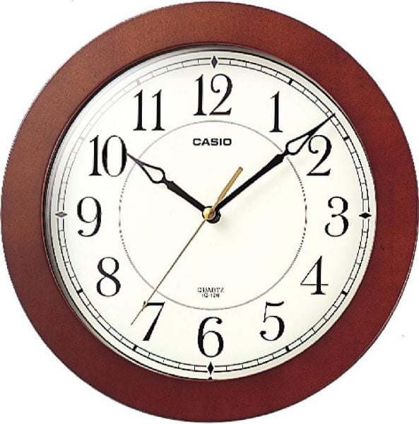 Casio IQ-126-5DF Kahverengi Plastik Kasa Duvar Saati