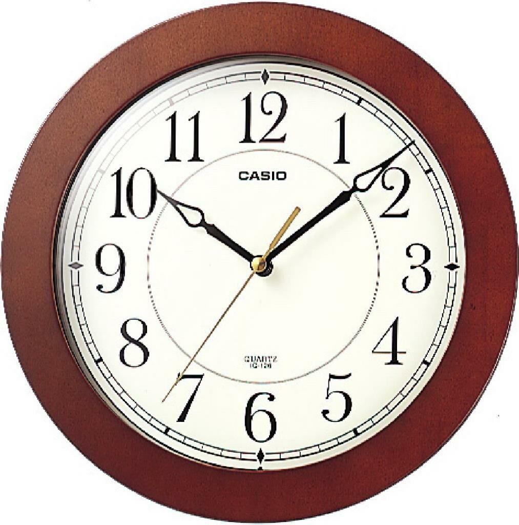 Casio IQ-126-5DF Plastik Kasa Duvar Saati