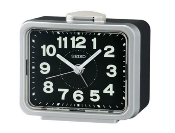 Seiko QHK062S Sessiz Saniyeli Aydınlatmalı Bell Sesli Alarmlı Masa Saati