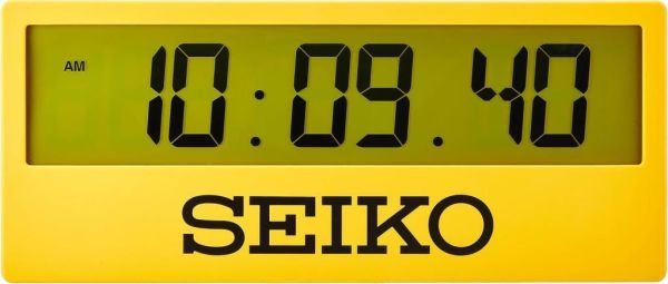 Seiko QHL073Y Geri Sayım Fonksiyonlu Tarih 5 Yönlü Ekranlı Adaptör İle Çalışabilen Duvar ve Masa Saati