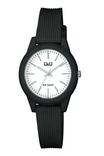 Q&Q VS13J003Y Siyah Renkli Çizgi Rakam Analog Çocuk Kol Saati