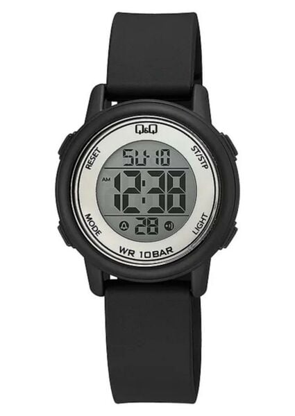 Q&Q G05A-02VY Siyah Renkli Alarmlı Tarihli Kronometreli Işıklı Çocuk Kol Saati
