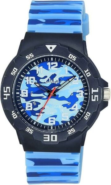 Q&Q V02A-010VY Kamuflaj Çocuk Kol Saati