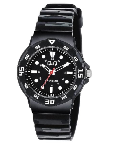 Q&Q V07A-010VY Kamuflaj Çocuk Kol Saati