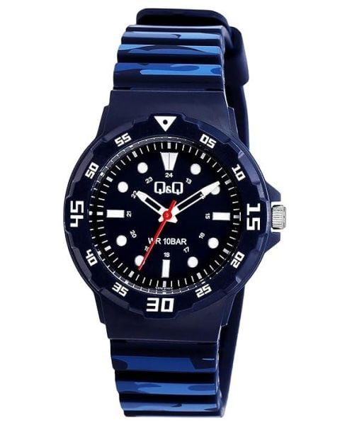 Q&Q V07A-011VY Kamuflaj Çocuk Kol Saati